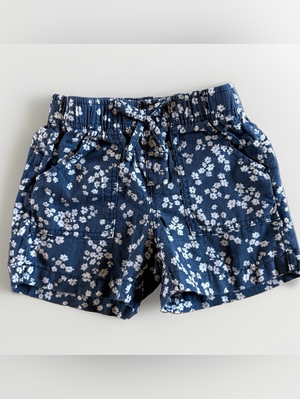 Member’s Mark Girls Blue Floral Pull On Shorts 6/6X